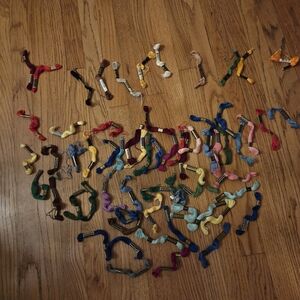 Antique Embroidery Flosses, Most Made In USA, 5 made In France